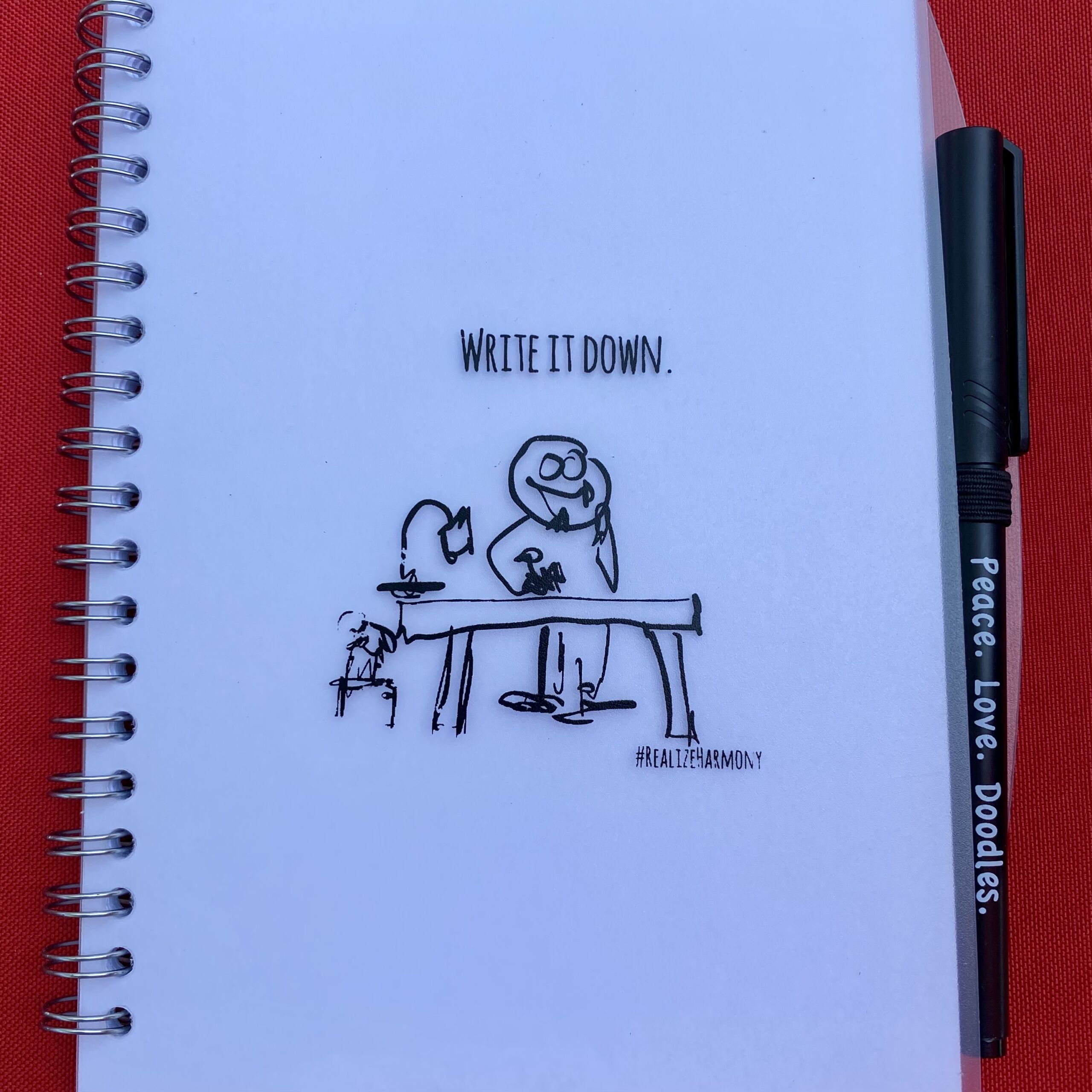 Doodle Notebook and Pen - Realize Harmony